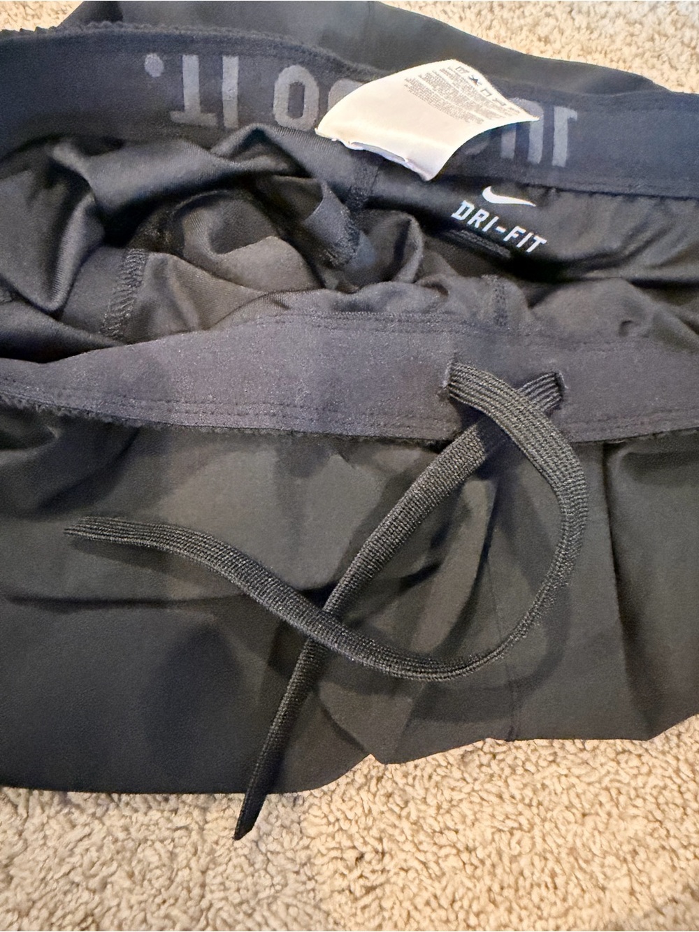 Nike Women's Black Athletic Running Shorts - Picture 8 of 8